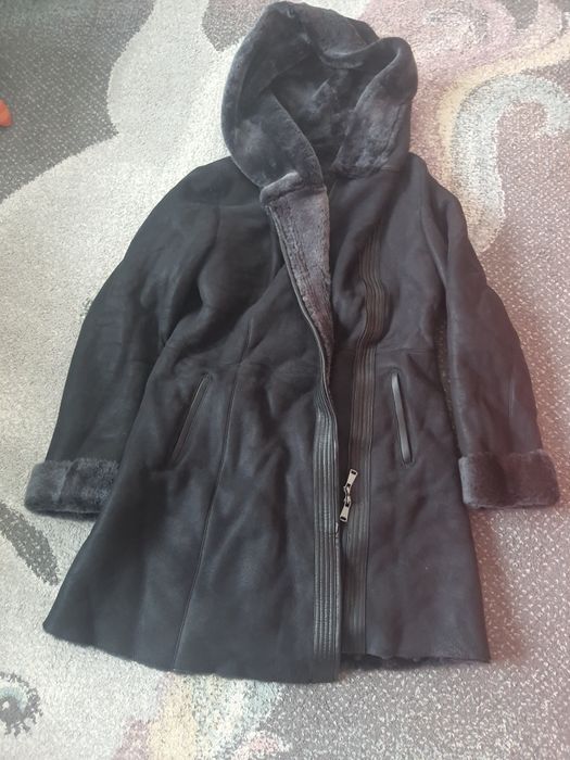 Nowy Kożuch Płaszcz ze skóry owczej firmy Hollert German Leather