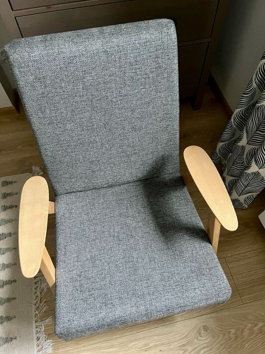 Fotel klubowy salonowy PRL à la Lisek Chierowski po renowacji jak nowy