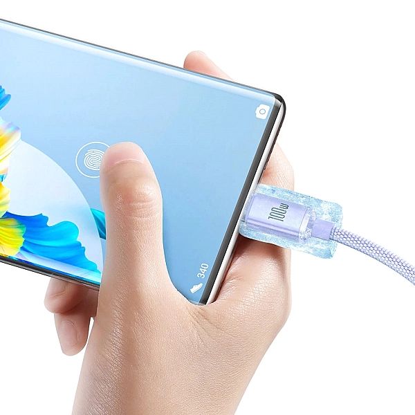 Baseus Crystal Shine Series kabel przewód USB do szybkiego ładowania i