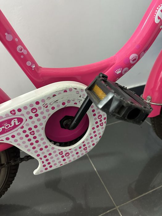 Детский двухколесный велосипед Profi Princess 16" розовый с корзинкой