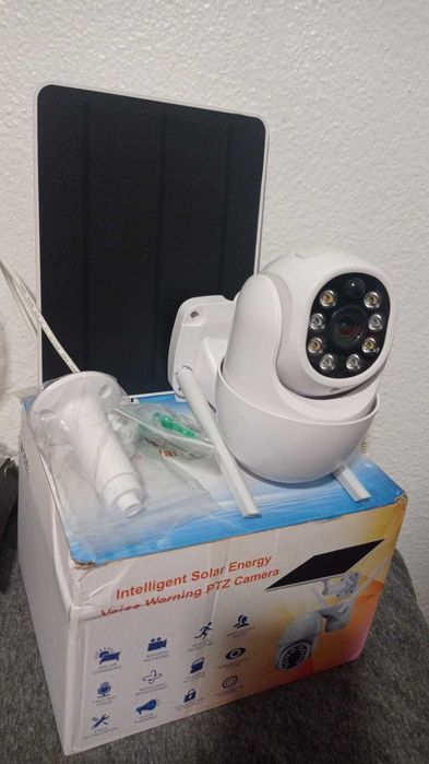 Câmara Vigilância Tuya WiFi 3MP (painel solar) - Nova!!