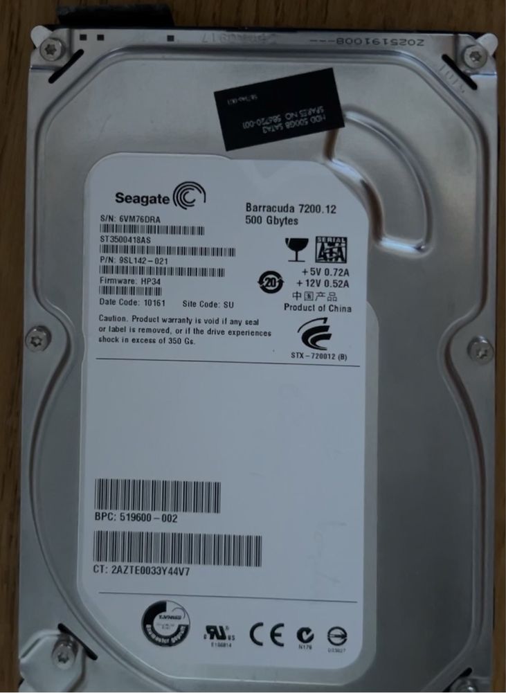 Dysk twardy HDD Seagate 500GB SATA II 3,5