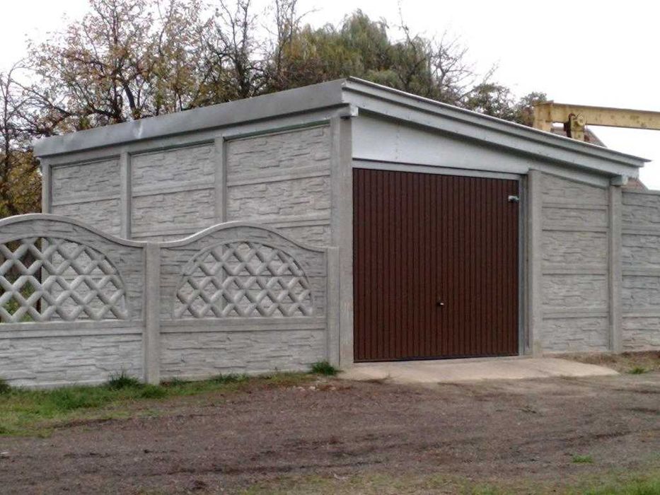 Garaż z płyt betonowych, wiaty betonowe MOCNE (MB)