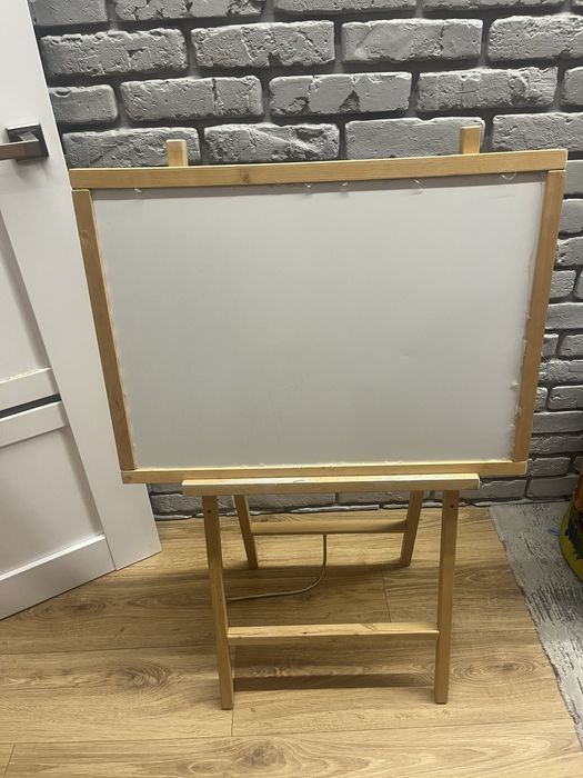 Молберт дитячий двусторонній, магнітна дошка