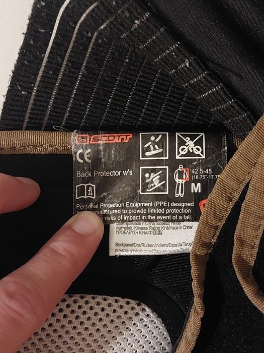 SCOTT ochraniacz pleców / żółw - M 170-180 cm, narty snowboard