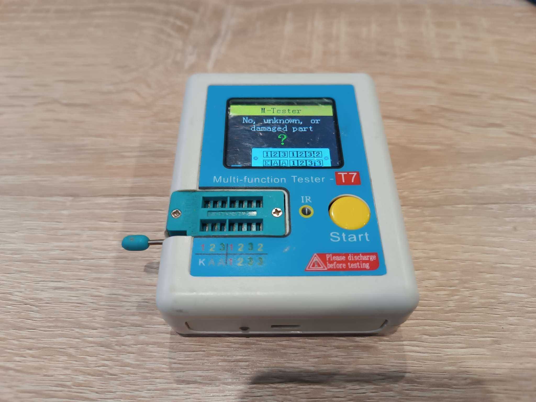 Tester miernik elementów elektronicznych LRC i półprzewodników T7