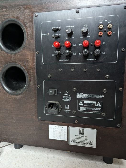 Р-в! Активный сабвуфер System One VAS-12B. НЧ-30см. Вес 28 кг.