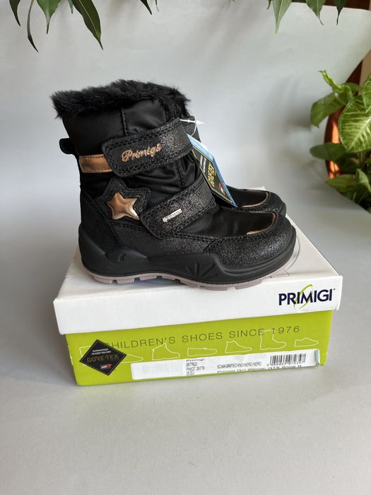 зимові черевики 25р. 16,5см Primigi водонепроникні термо ботинки gore