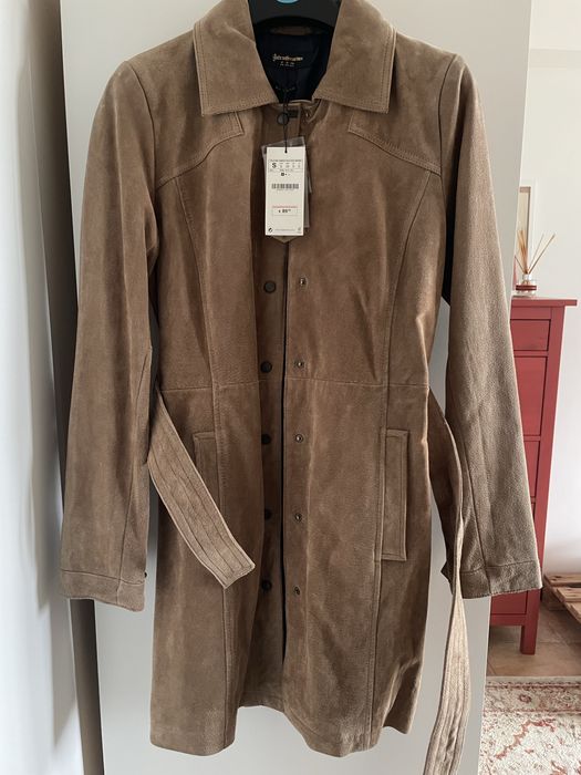 Casaco em pele stradivarius