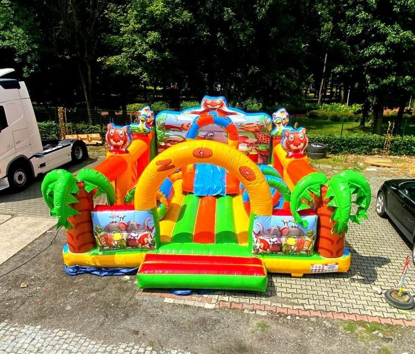 zjezdzalnia dmuchana,dmuchaniec,zamek dmuchany,wytwornica piany, gokar
