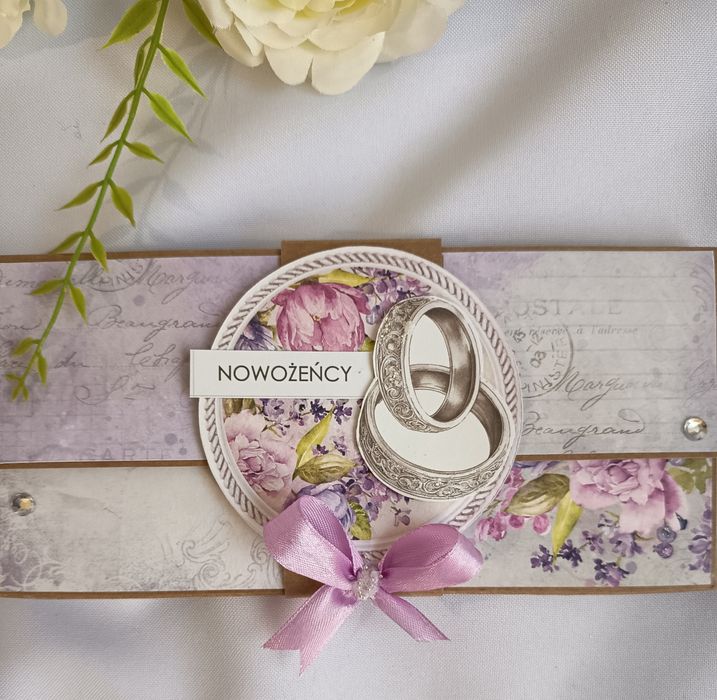 Pudełko, koperta na prezent pieniężny/ślub