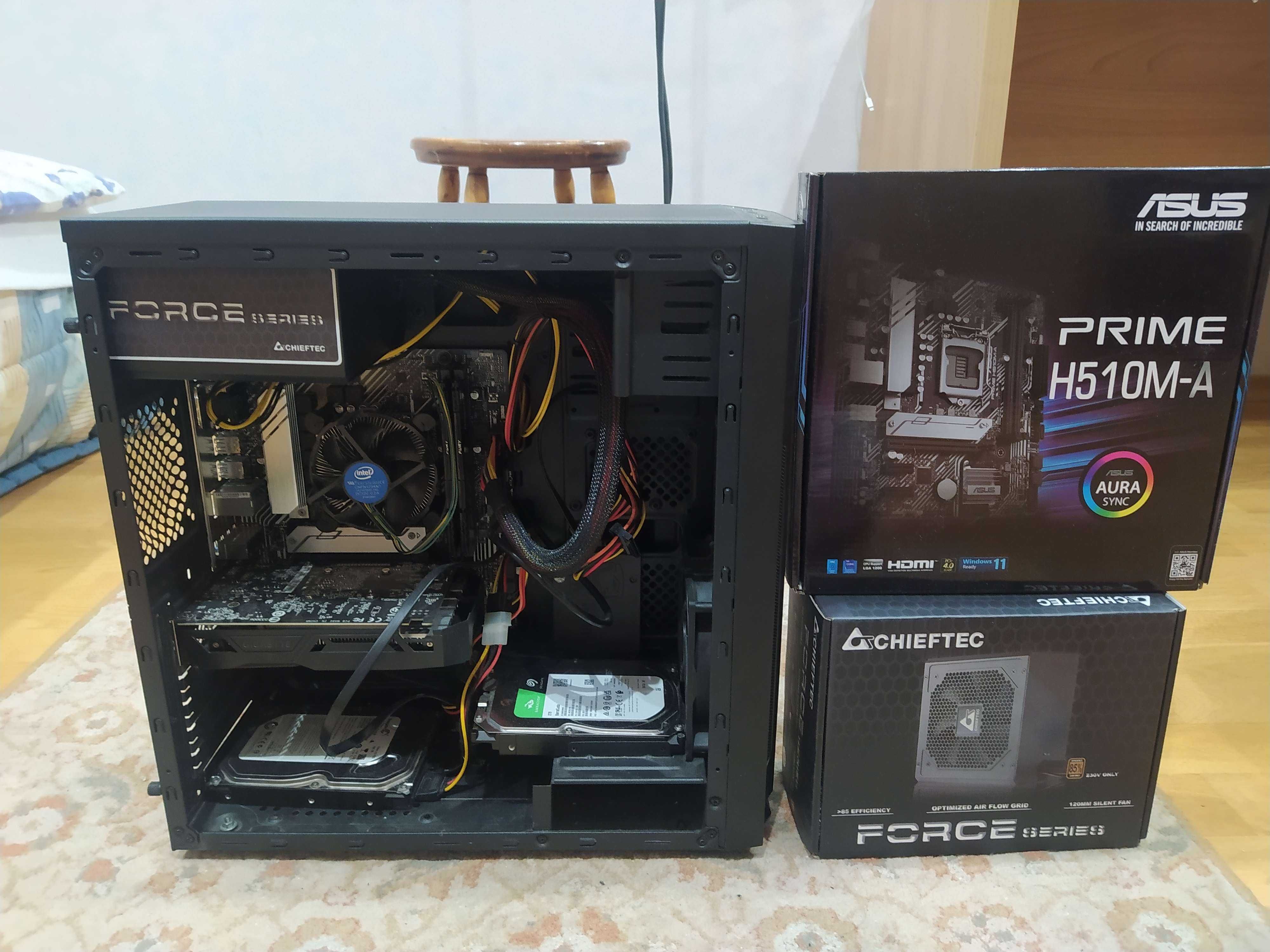 Игровой пк Geforce GTX 1050 ti, intel core i3 11000f