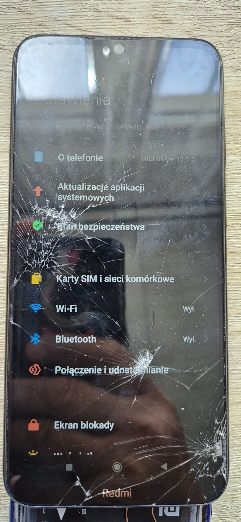 Wyświetlacz z ramką do Redmi Note 8T.