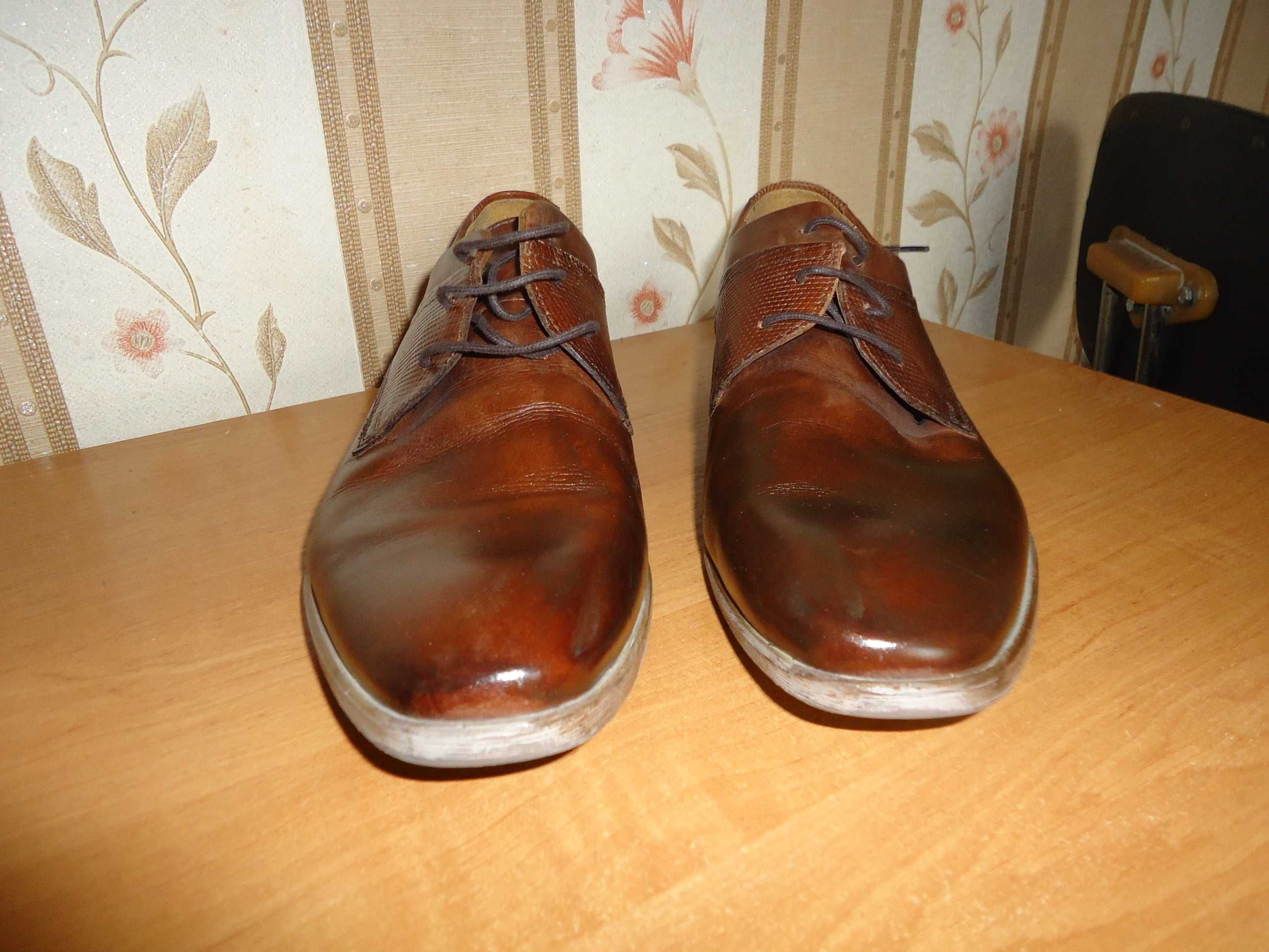 Мужские, кожаные туфли PIER ONE, размер 42(29).