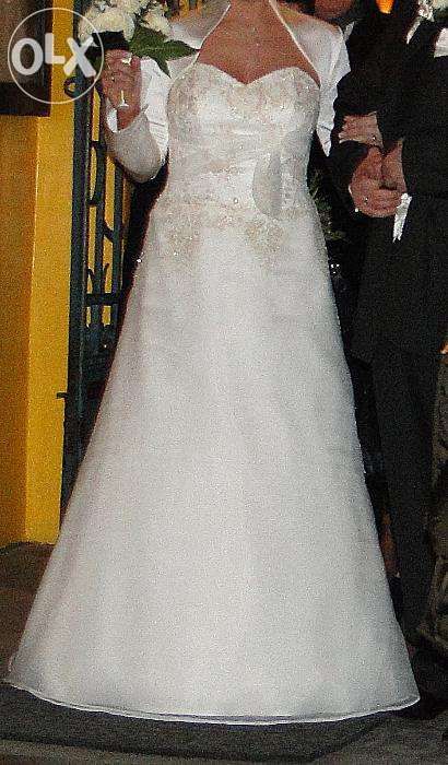 suknia ślubna rozmiar 38-40 ecru