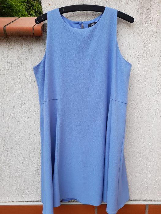 Sukienka ciążowa liliowo-błękitna 42