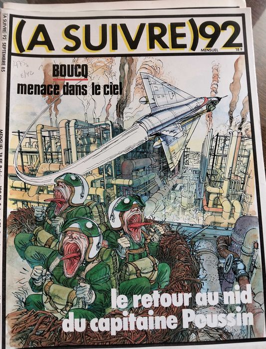 A SUIVRE 4 revistas de banda desenhada de 1985
