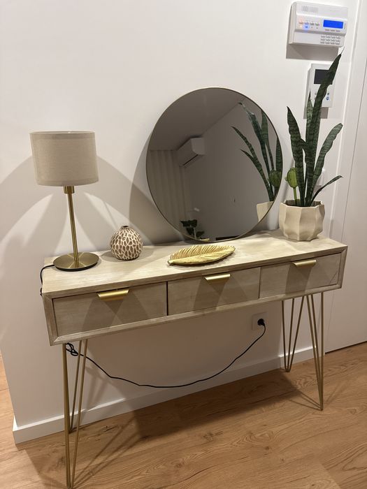 Consola Dourada Copenhaga 110x80cm