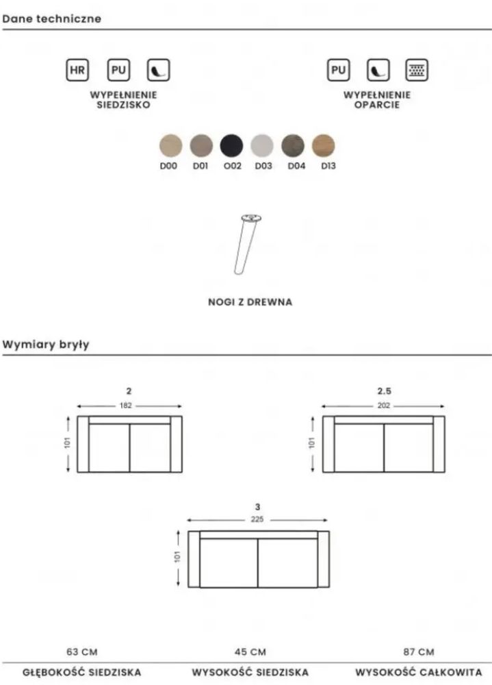 Sofa Nordic Line, tkanina FRENCH VELVET brudny róż