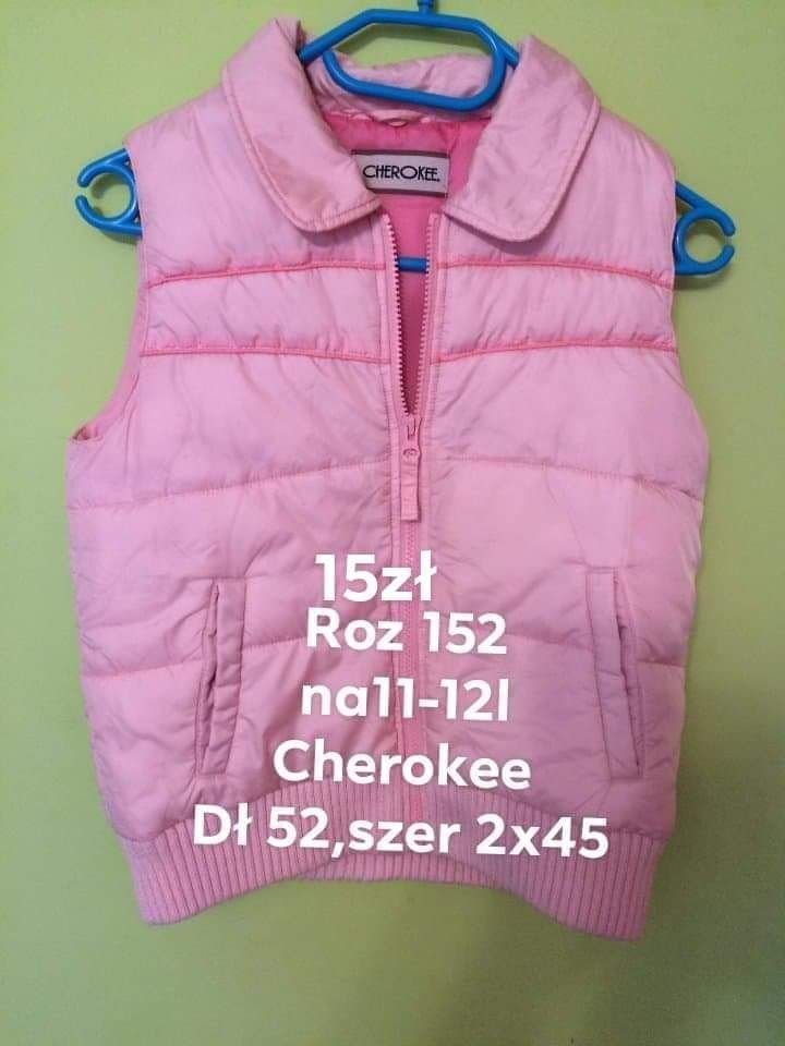 Śliczna różowa kamizelka stan bdb Roz 152 na11-12l Cherokee