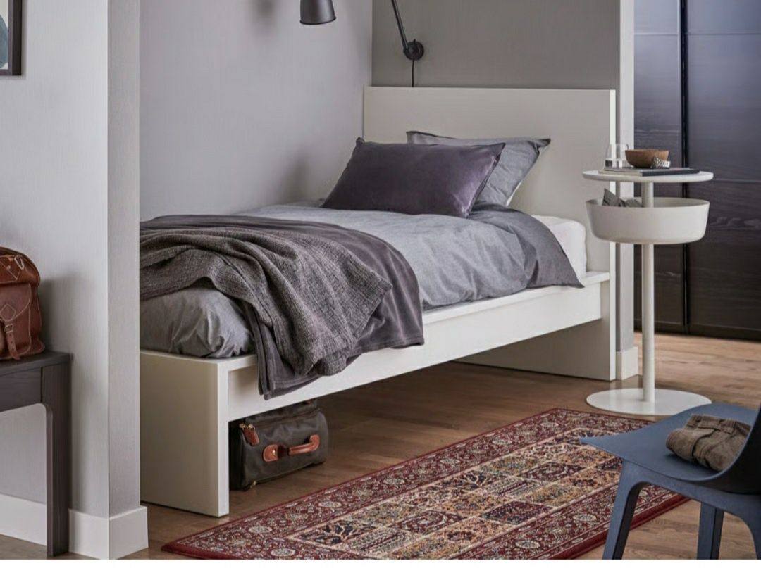 Cama MALM com estrado 90 x 200 cm