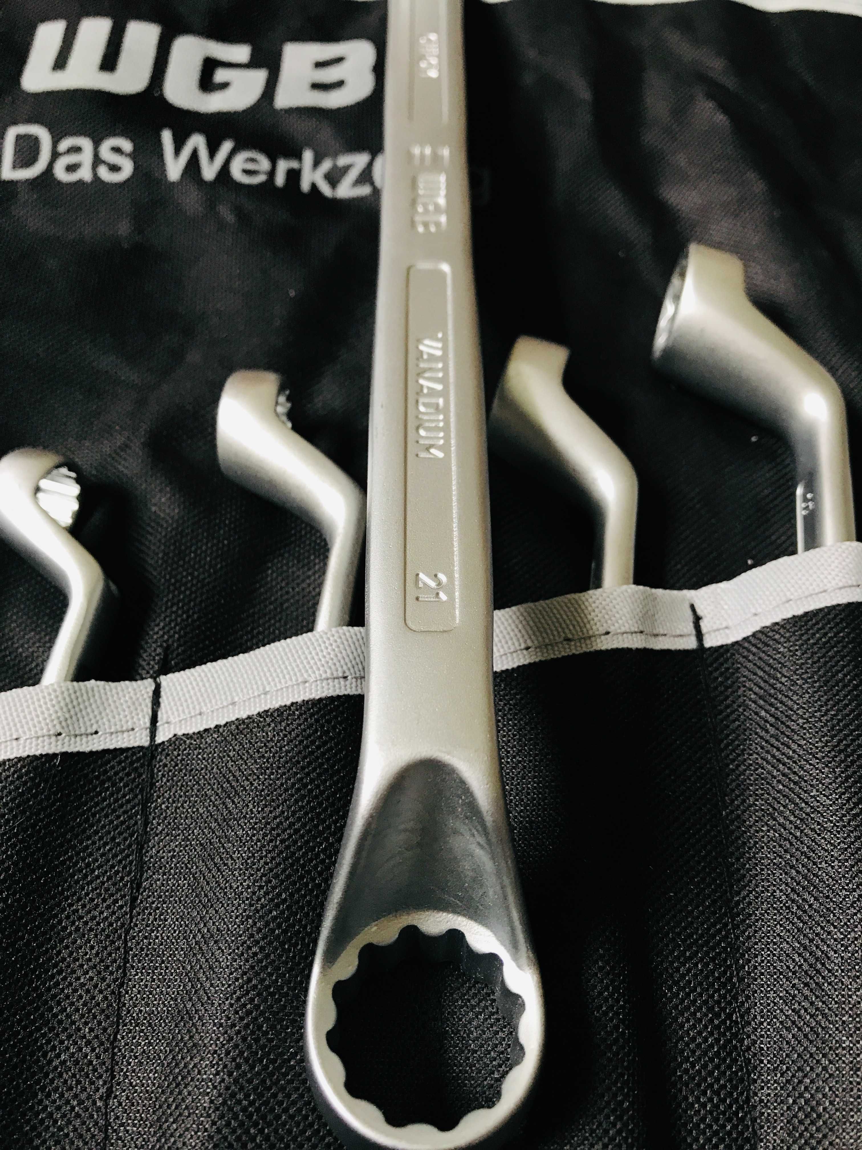 Набор накидных ключей в чехле 6-22 DIN 838 8-пред. WGB Made in Germany
