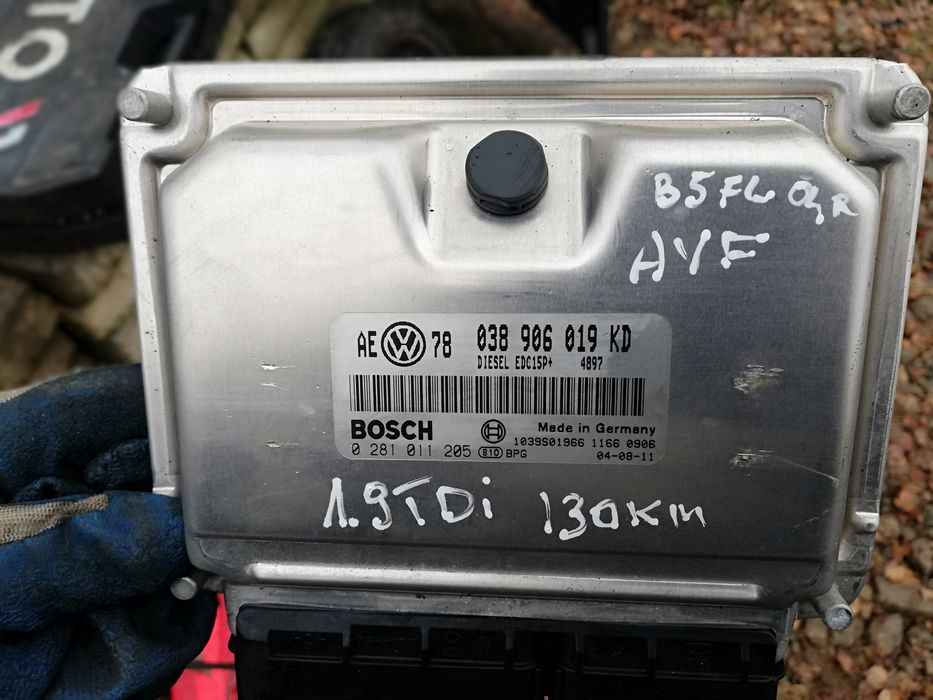 Komputer sterownik Bosch 019 KD 1.9tdi 130km passat b5 fl a4 b6 a6 c
