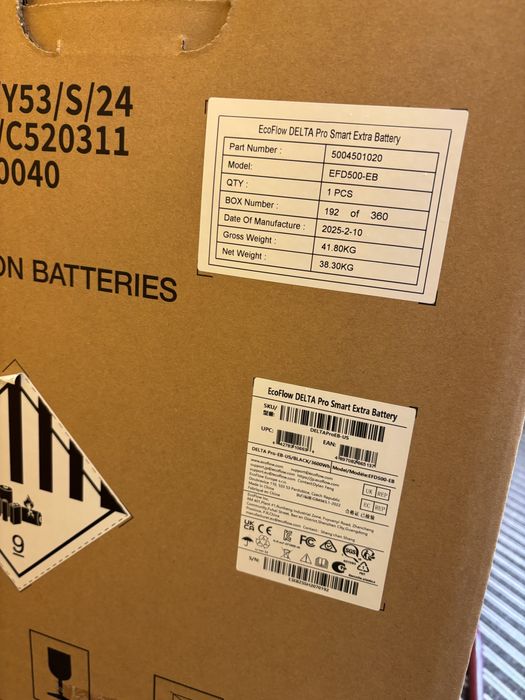 Додаткова батарея EcoFlow Delta Pro Extra Battery НОВІ ЄВРОПА ГАРАНТІЯ