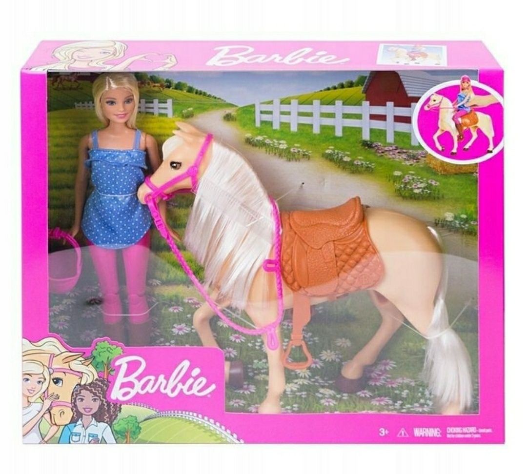 Lalka barbie z koniem