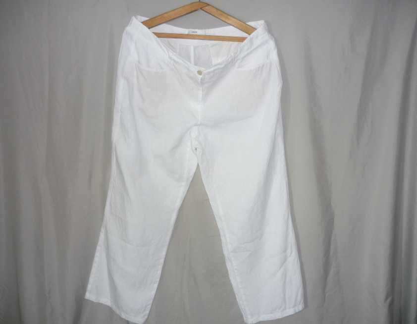 BRAX 100% Lienen білі лляні широкі штани великий розмір ідеальний стан
