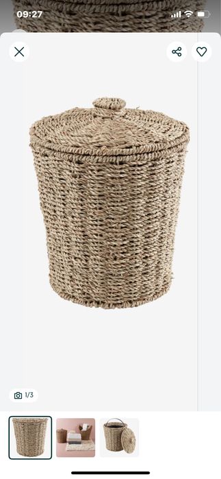 Плетенное ведро на 5 литров для дома