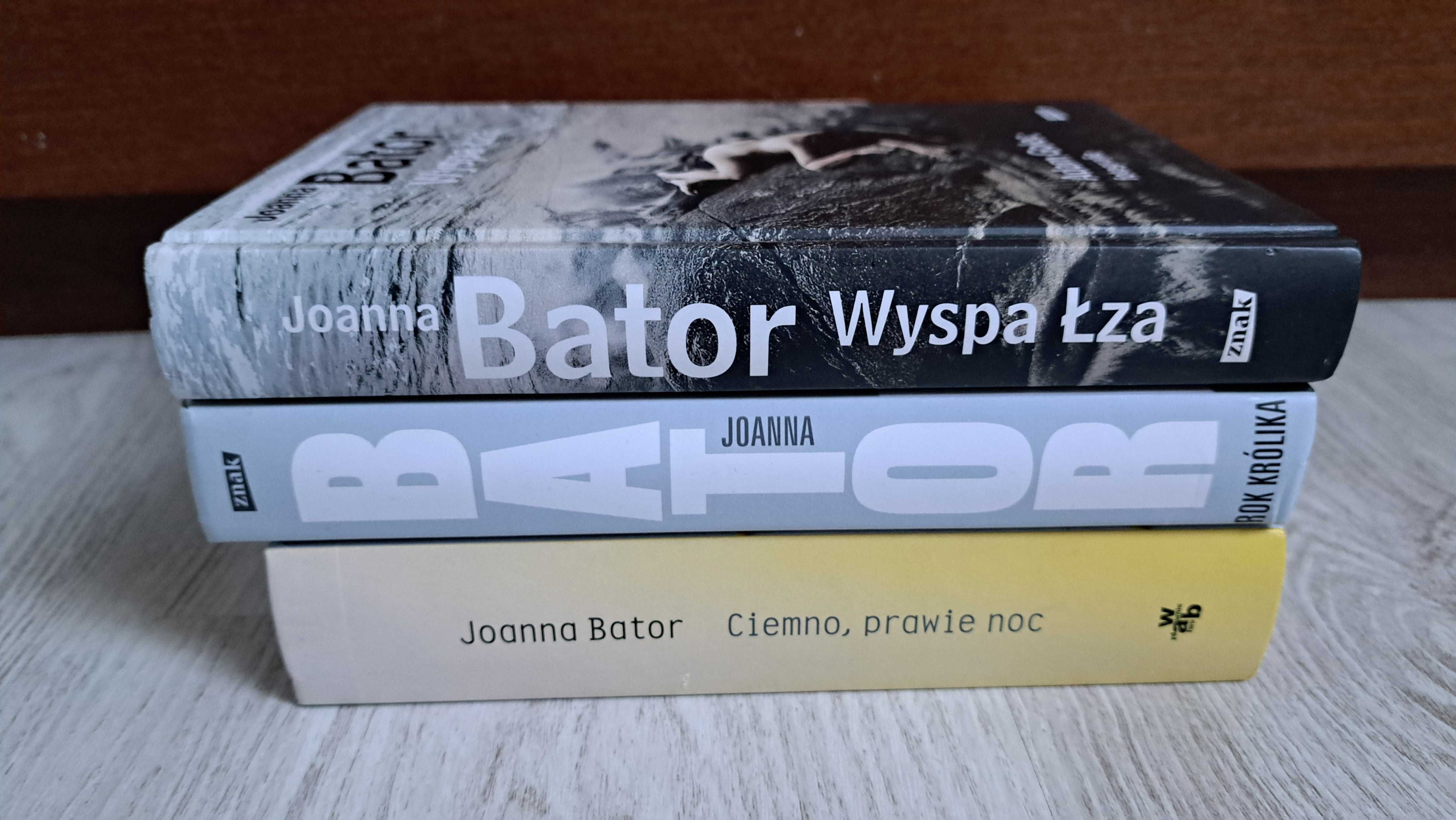 3x Joanna Bator Wyspa Łza + Ciemno prawie noc + Rok królika **