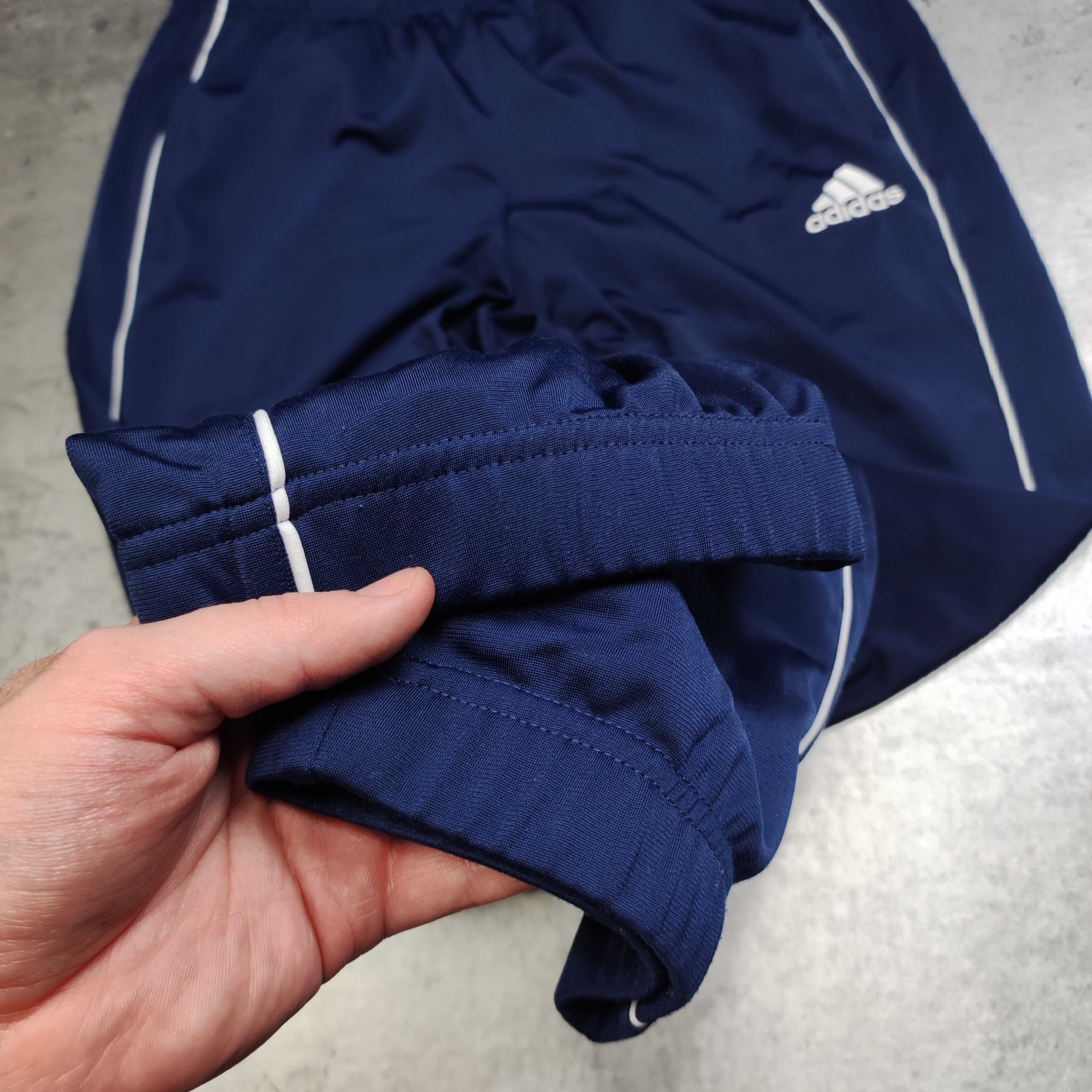 MĘSKIE Dresy Sportowe Dresowe Spodnie Lampas Adidas Logo Clima Jogger