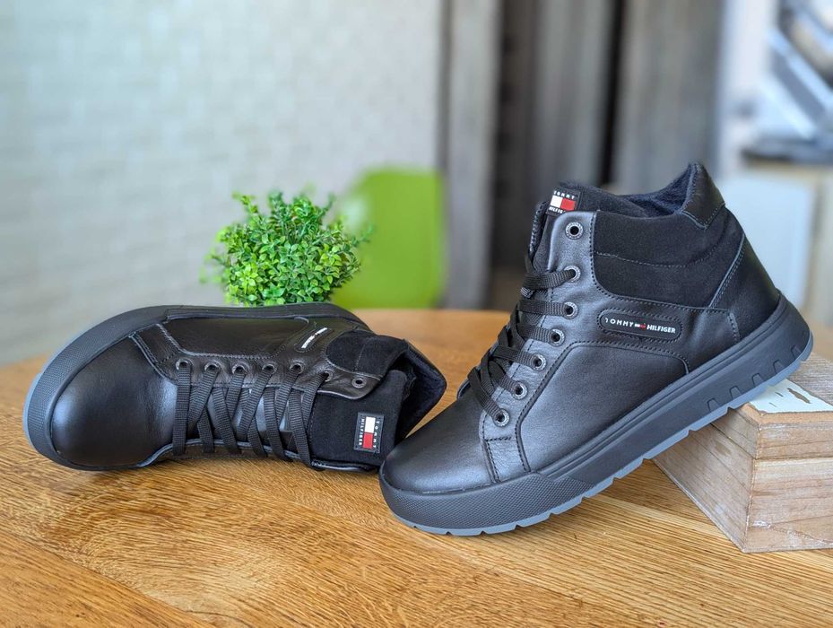 Черевики чоловічі  Мужские ботинки Tommy Hillfiger натуральна шкіра