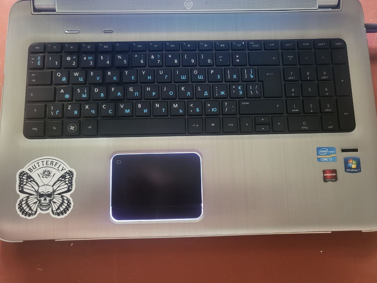 Продам  hp dv7  (17,3 " hd+ /i7 2670qm)