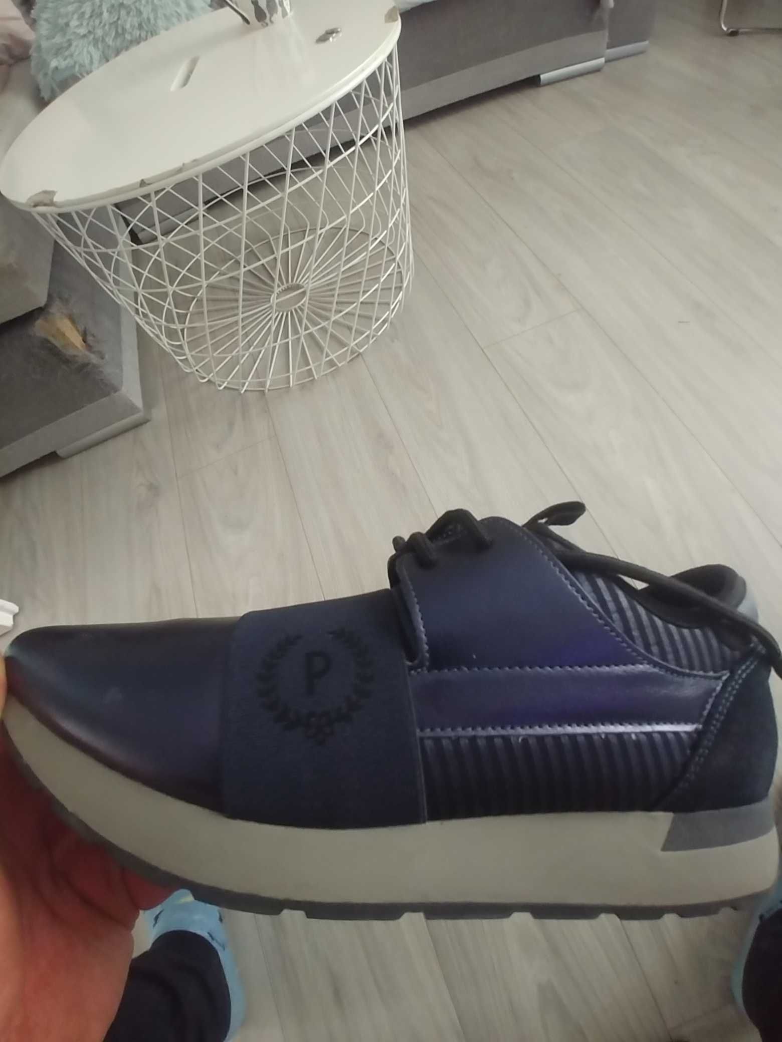 Pollini sneakersy adidasy skorzane damskie 40