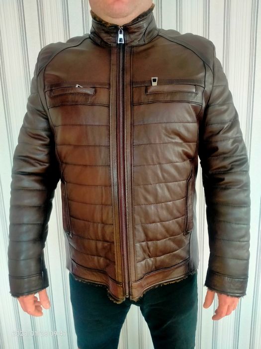 Кожаная курточка зима