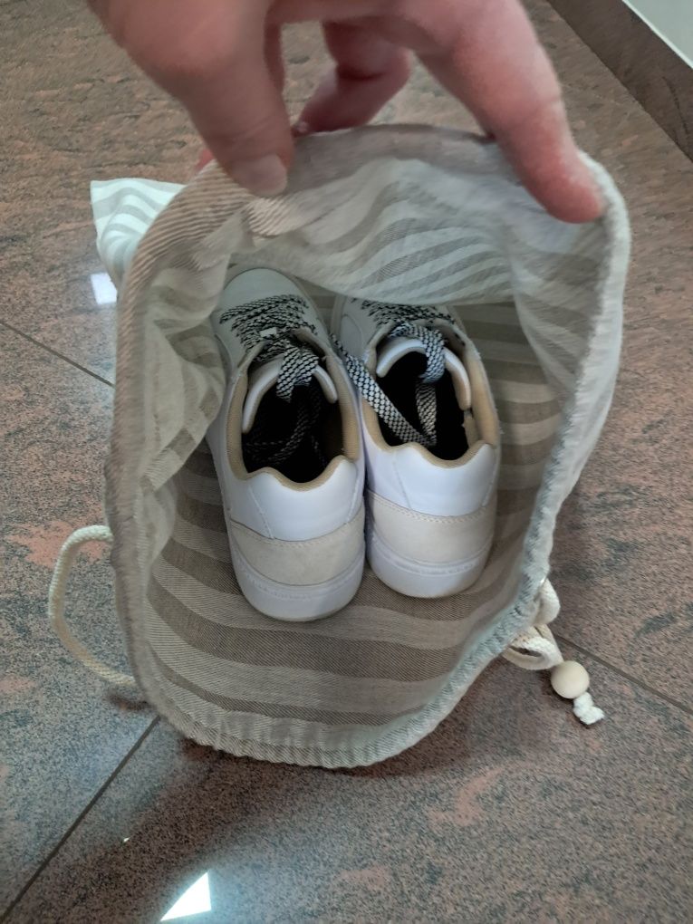 Worek lniany na buty