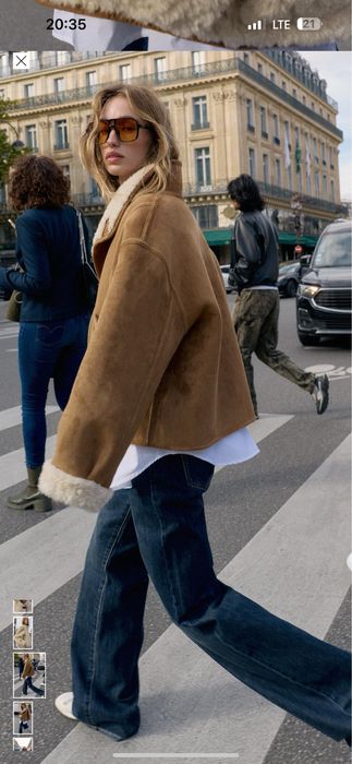 Двостороння дублянка Zara нова