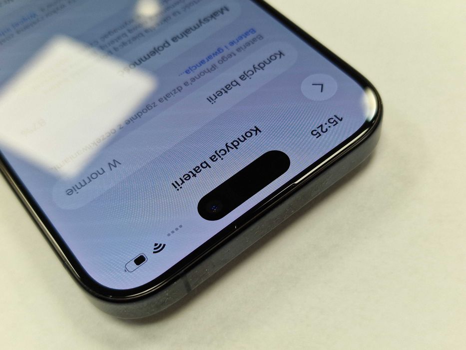Iphone 15 PRO 128GB/ Blue Titanium/ 87%/ Grade A-/ + ładowarka