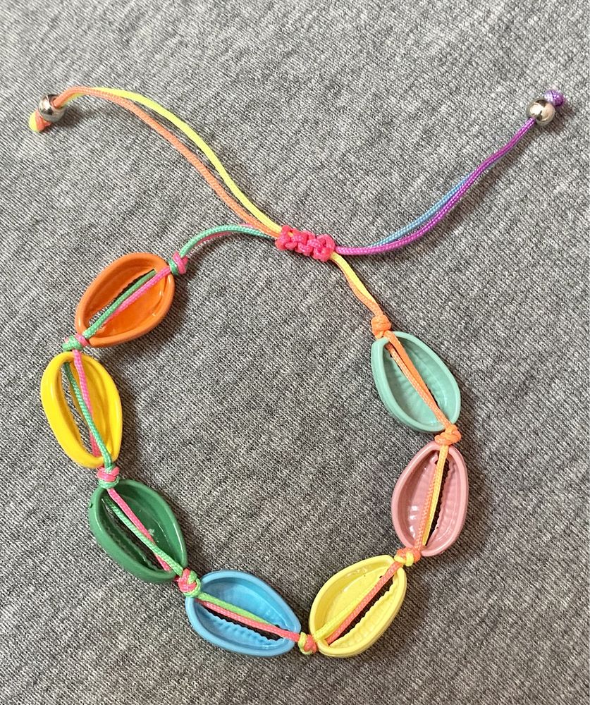 Pulseira Buzios Multicores - ajustavel (nova)