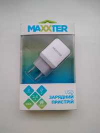 Зарядний пристрій Maxxter 2 USB, 5V/2.4A (UC-25A)