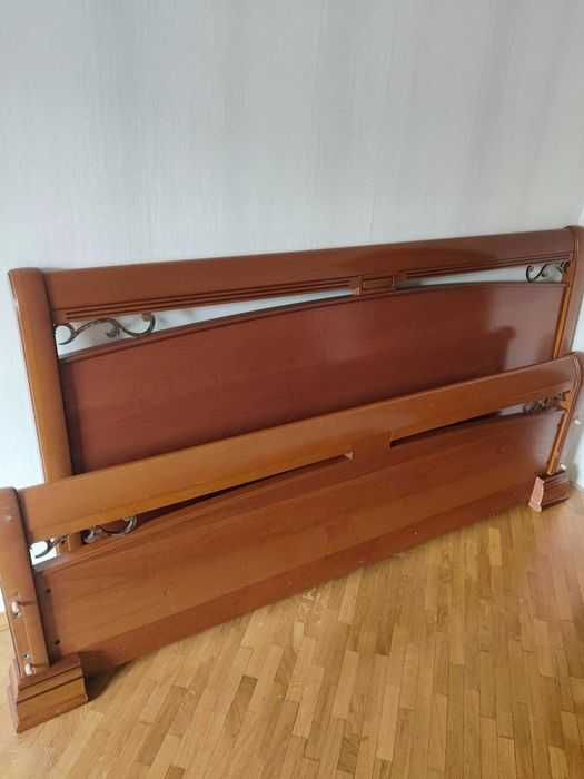 Вишукане Дерев'яне двоспальне ліжко розмір 180х200см меблів MERX