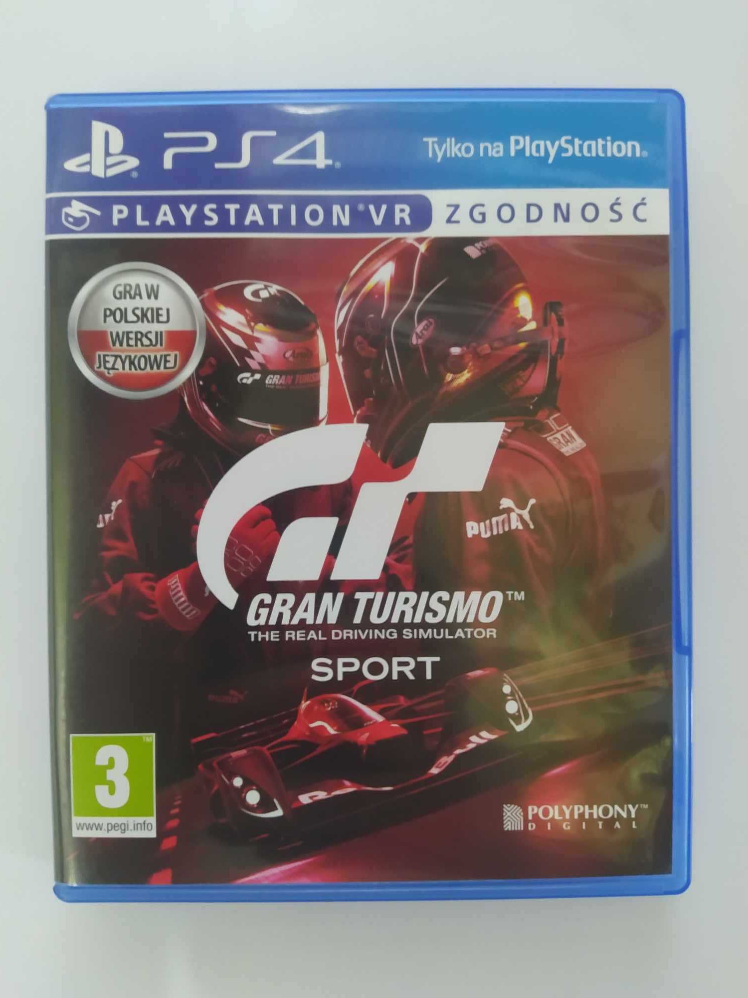 Gran Turismo Sport Spec 2 PS4 Polska wersja bez paska HITS 2 Płyty