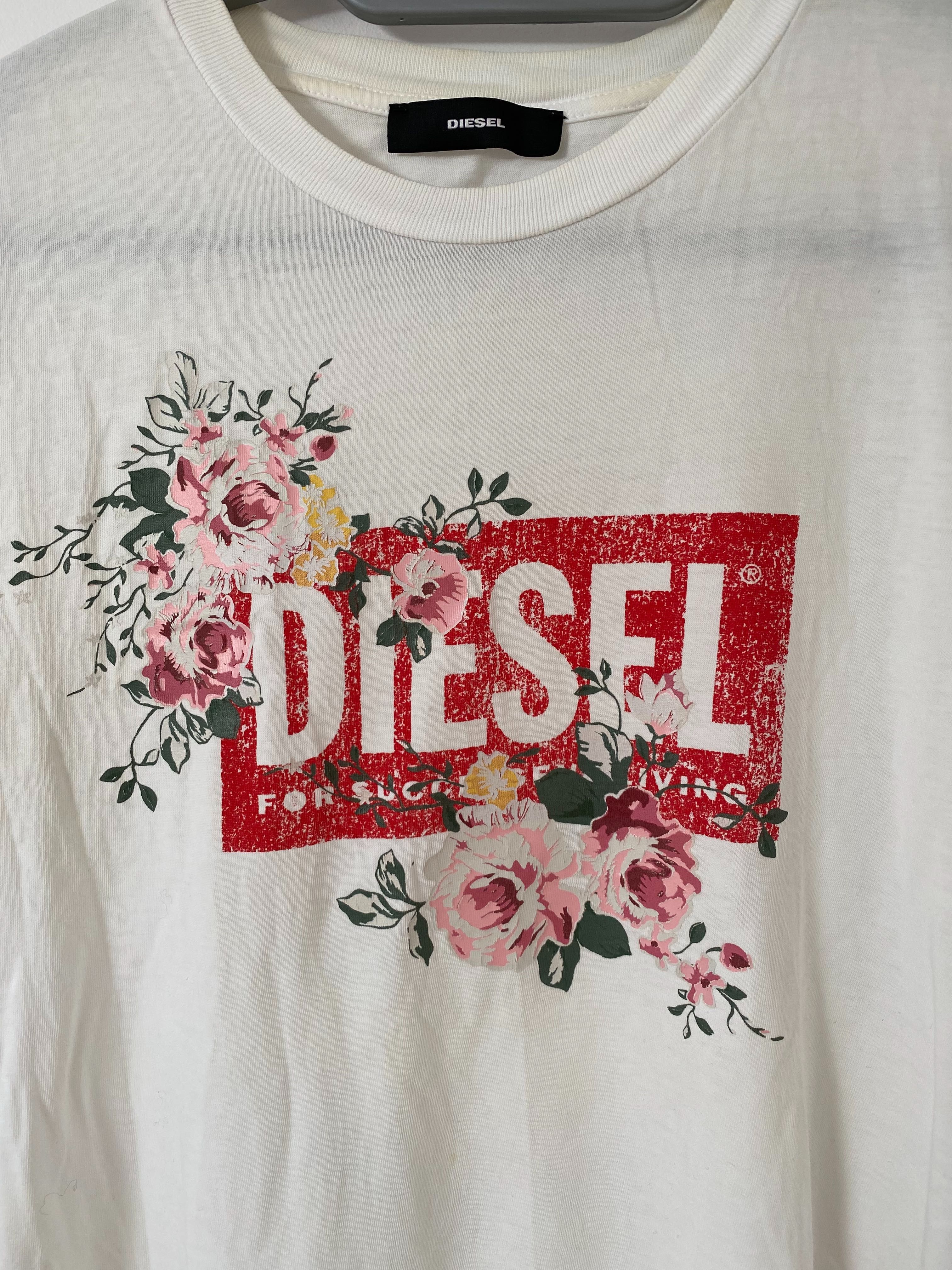 T-shirt z nadrukiem Diesel