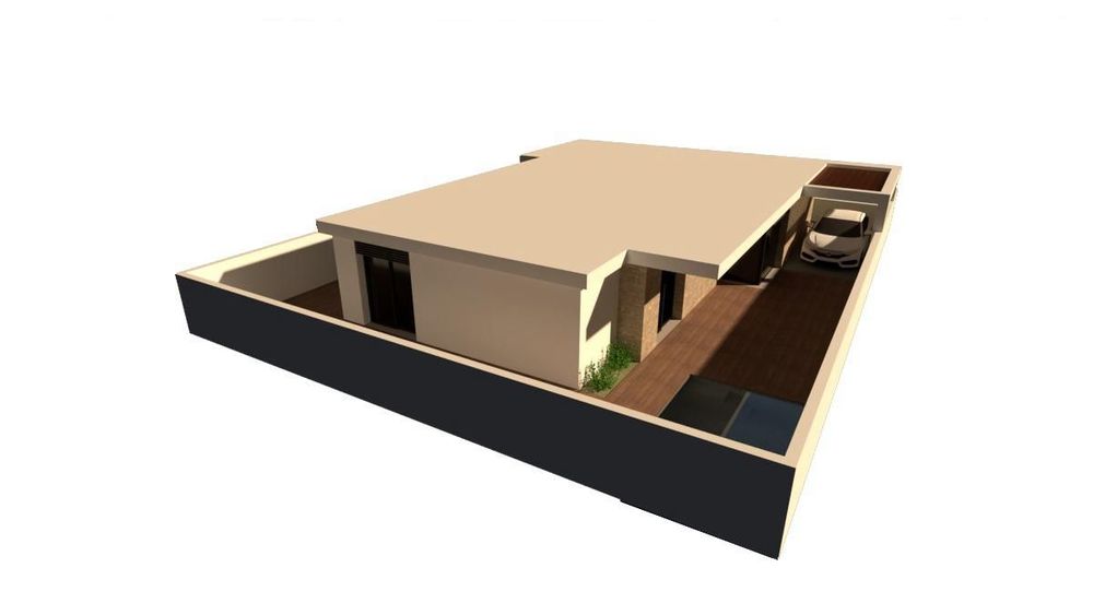 Moradia nova em construção.