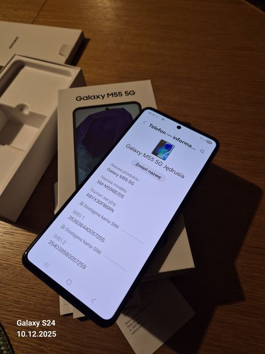 SAMSUNG Galaxy M55 5G 8/128GB 6.7" 120Hz Czarny SM-M556