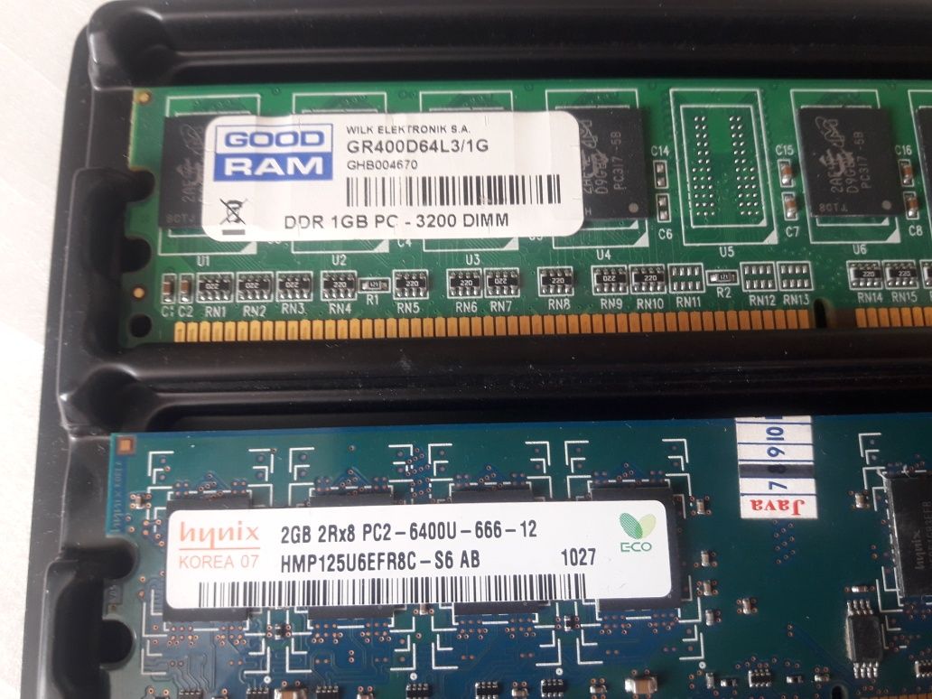 Озу ddr2 2gb та ddr1 1gb робоча