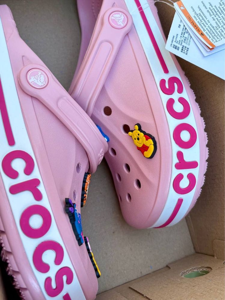 Крокси рожеві Crocs Bayaband 38, 39 розмір | Оригінал, нові. Топ