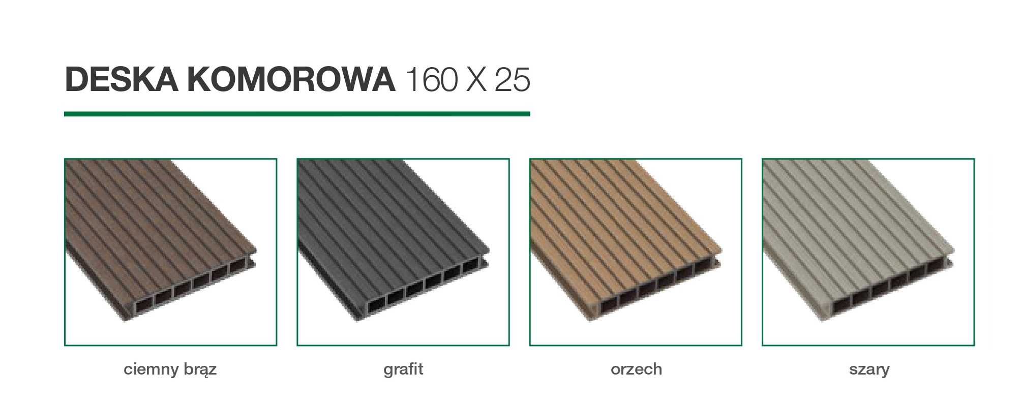 Deska tarasowa kompozytowa 25x140 Gamrat Slim Komorowa Max 3m/4m